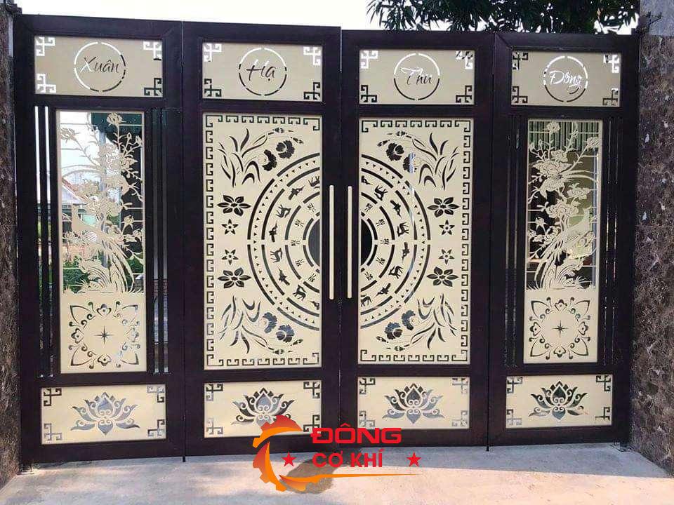 Nhóm 2 – Mẫu Cửa Sắt 4 Cánh Sang Trọng